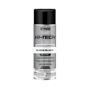 SEYMOUR Hi-Tech Enamel Spray Paint—Gloss Black (12 oz)