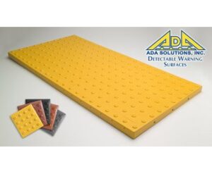 ADA TRUNCATED DOME 2'X4' CAST IN PLACE YELLOW