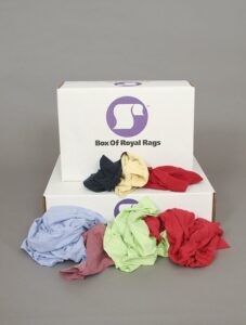 COLORED RAGS 25LB BOX