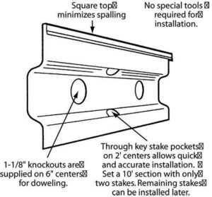 PAVING SCREED KEY (4", 5", 6")