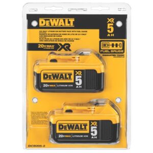 DEWALT 20V-MAX Premium XR 5.0Ah Lithium Ion (2- Pack)
