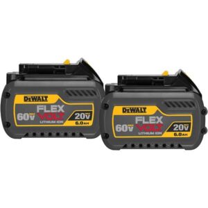 DEWALT FLEXVOLT 20/60V MAX 6.0AH BATTERY 2-PACK