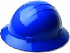 AMERICANA BLUE FULL BRIM HARD HAT W/ RATCHET SUSPENSION