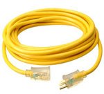 10/3 50' SJTW EXTENSION CORD W/LIGHTED END YELLOW