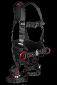 8144B FT-Iron® 3D Construction Belted Full Body Harness, Tongue Buckle Leg Adjustments