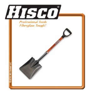 HISCO F.G.SHORT HANDLE SQUARE POINT SHOVEL