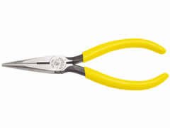 KLEIN 6" Standard Long-Nose Pliers - Side-Cutting