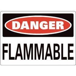 DANGER FLAMMABLE SIGN