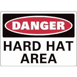 DANGER HARD HAT AREA