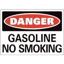 DANGER GAS NO SMOKING