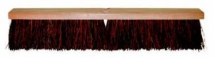 14" WOOD BRISTLE FLOOR BROOM WITH HANDLE