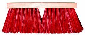 16" WOOD BRISTLE STREET BROOM WITH HANDLE