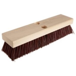 BRUSH, DECK - 10" BROWN POLYPROPYLENE