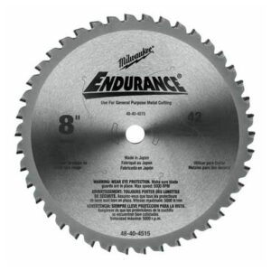 MILWAUKEE Circular Saw Blade 8" - 42 Tooth Dry Cut Cermet Tipped Metal Cutting Blade