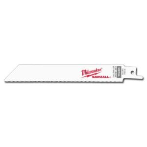 MILWAUKEE 6" 18 TPI Sawzall® Blades (5 Pk)