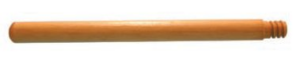 BROOM HANDLE, WOOD THREAD - 4'