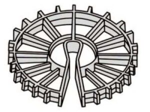 SPACE WHEELS 1"(500 PER BOX)