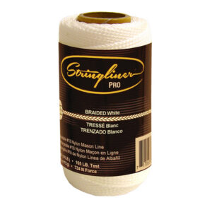 Stringliner Mason’s Braided Line Replacement Rolls – 1/4 Lb. 250′ - White