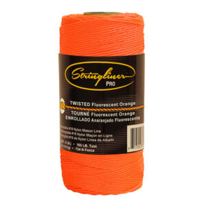 Stringliner Mason’s Twisted Line Replacement Rolls – 1 Lb. 1000′-1080′ - Orange