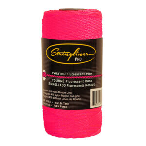 Stringliner Mason’s Twisted Line Replacement Rolls – 1 Lb. 1000′ - Pink