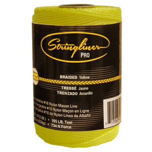 Stringliner Mason’s Braided Line Replacement Rolls – 1/2 Lb. 500′ - Yellow